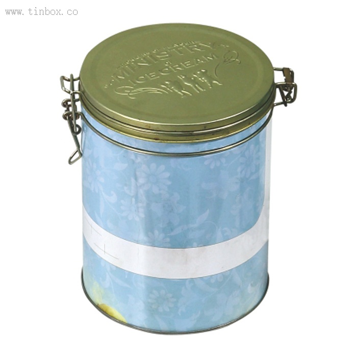 round storage tin