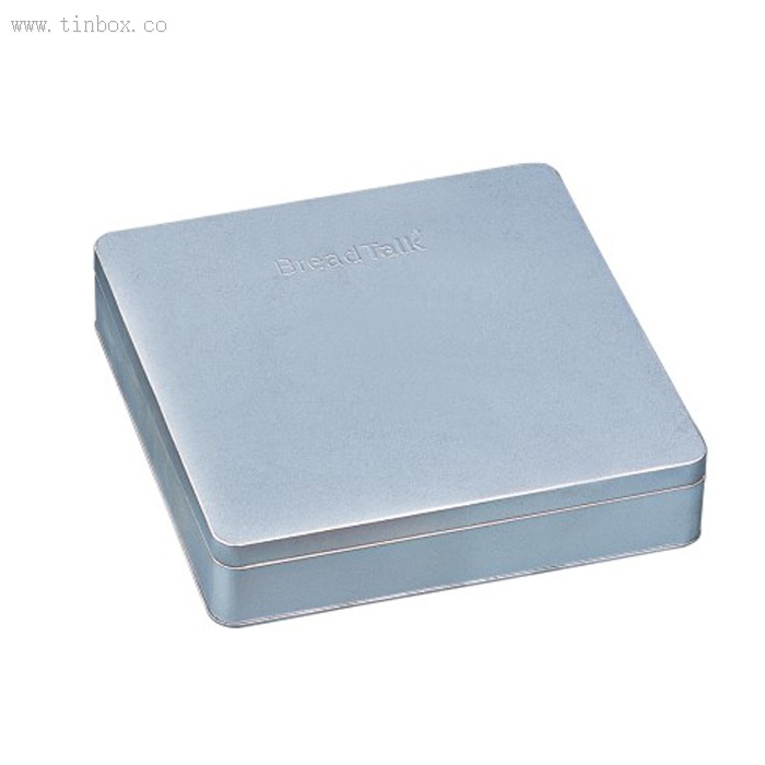 small square metal tins