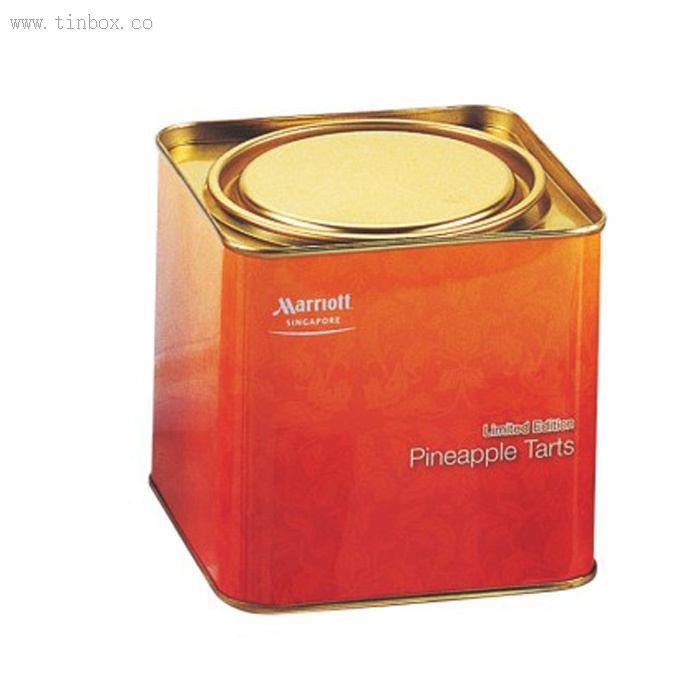 square tin containers