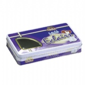 window chocolate rectangular  tin box