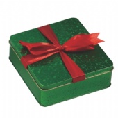 square chocolate gift tin box