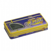 Rectangular chocolate tin box with window