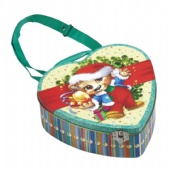 cartoon heart Valentine Tin Box with handle