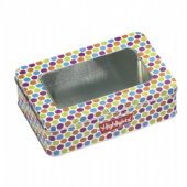 candy tin box with clear lids