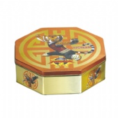 KUNG FU TIGRESS Octagonal Tin Box