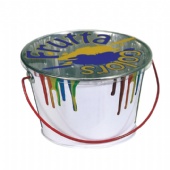 Tin bucket with handle