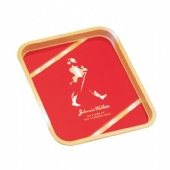 Red JOHNNIE WALKER Rectangular tin tray