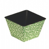 green square candy tin bucket