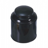 round airtight coffee tin box with domed lid