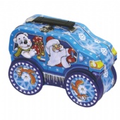 Christmas car shaped candy tin box