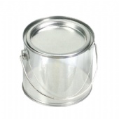 Clear Pail With Tin Lid