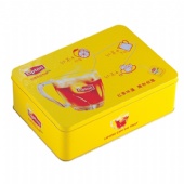 rectangular tea tin