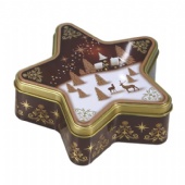 Star shaped Cookie Tin Box