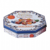 Octagon Shaped Cookie Tin Box