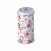 Glossy Finished Christmas Cookie Tin Box Round Metal Tin Can