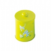 Luxury Biscuit Round Biscuit Tin Box With handle Lid Printed Metal Tin Container