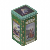 Square Coin Tin box printing with stackable lid Metal Storage Tin Box