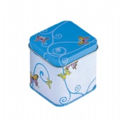 Square Colorful Candle Tin