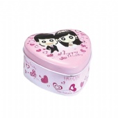 small heart mint tin box