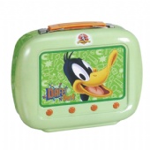 television shaped lunch tin box