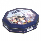 octagon shaped chocolate tin box